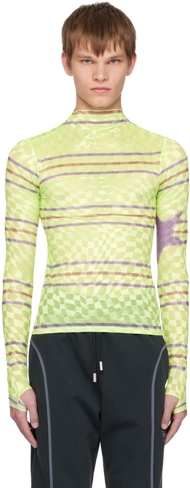 Тениска Collina Strada Collina Strada Checkered Turtleneck Top Зелено | XX3221, 0