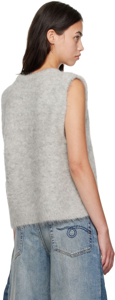 Жилетка R13 R13 Deep Armhole Knit Vest Сиво | R13WY294-Y196A, 2