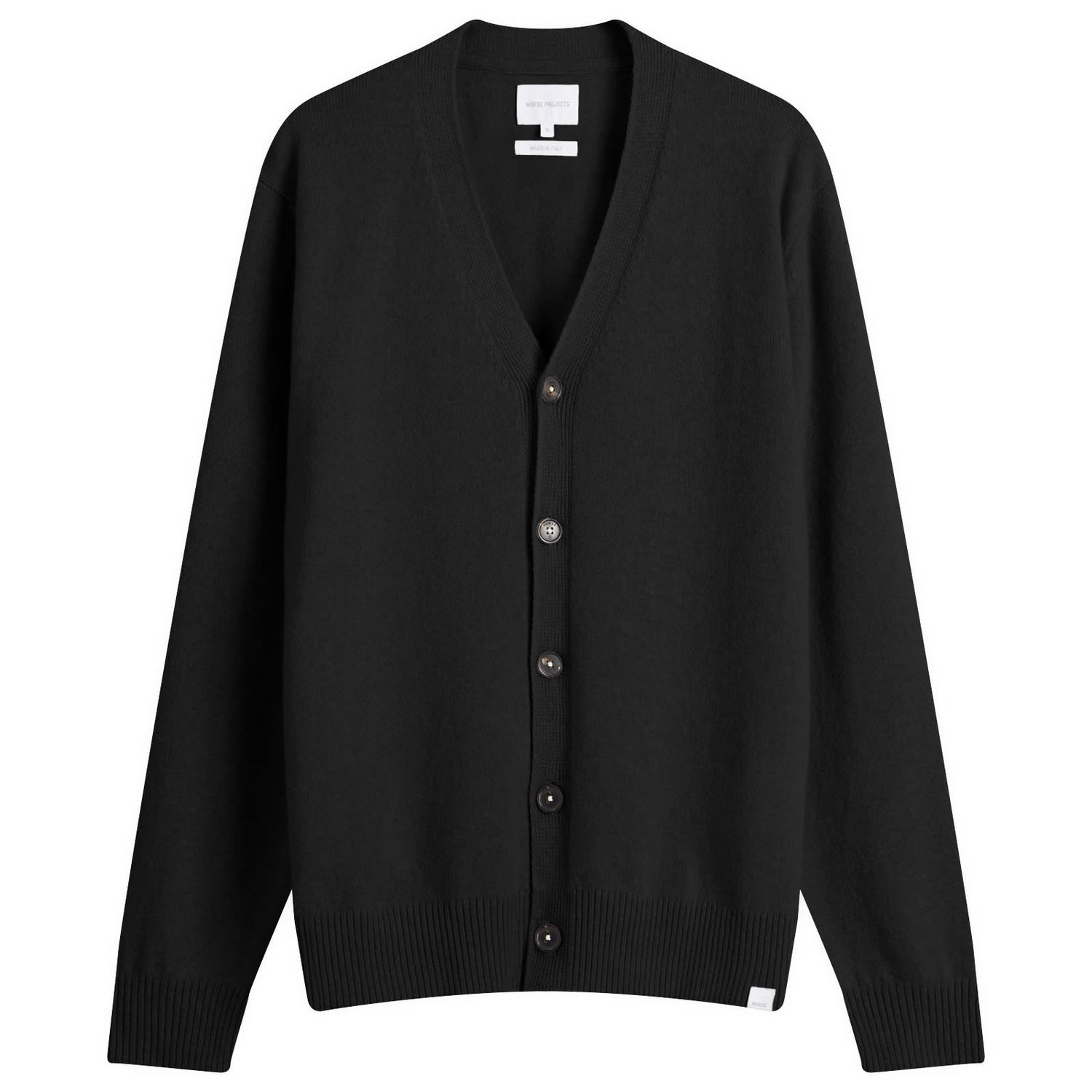 Пуловер NORSE PROJECTS Standard Lambswool Knit Cardigan Черно | N45-0624-9999, 0