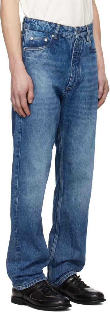 Дънки Studio Nicholson Studio Nicholson Riso Jeans Черно | RISO SNM - 1321, 4