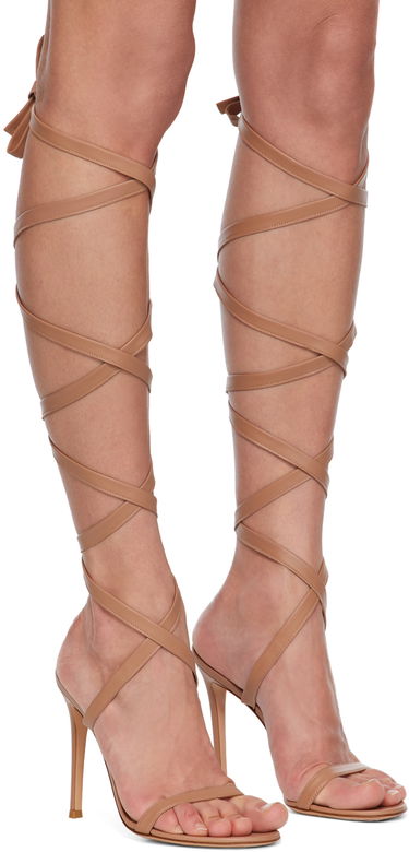 Аксесоари Gianvito Rossi Gianvito Rossi Borneo Heeled Sandals Бежово | G32325.15RIC.NAP, 3