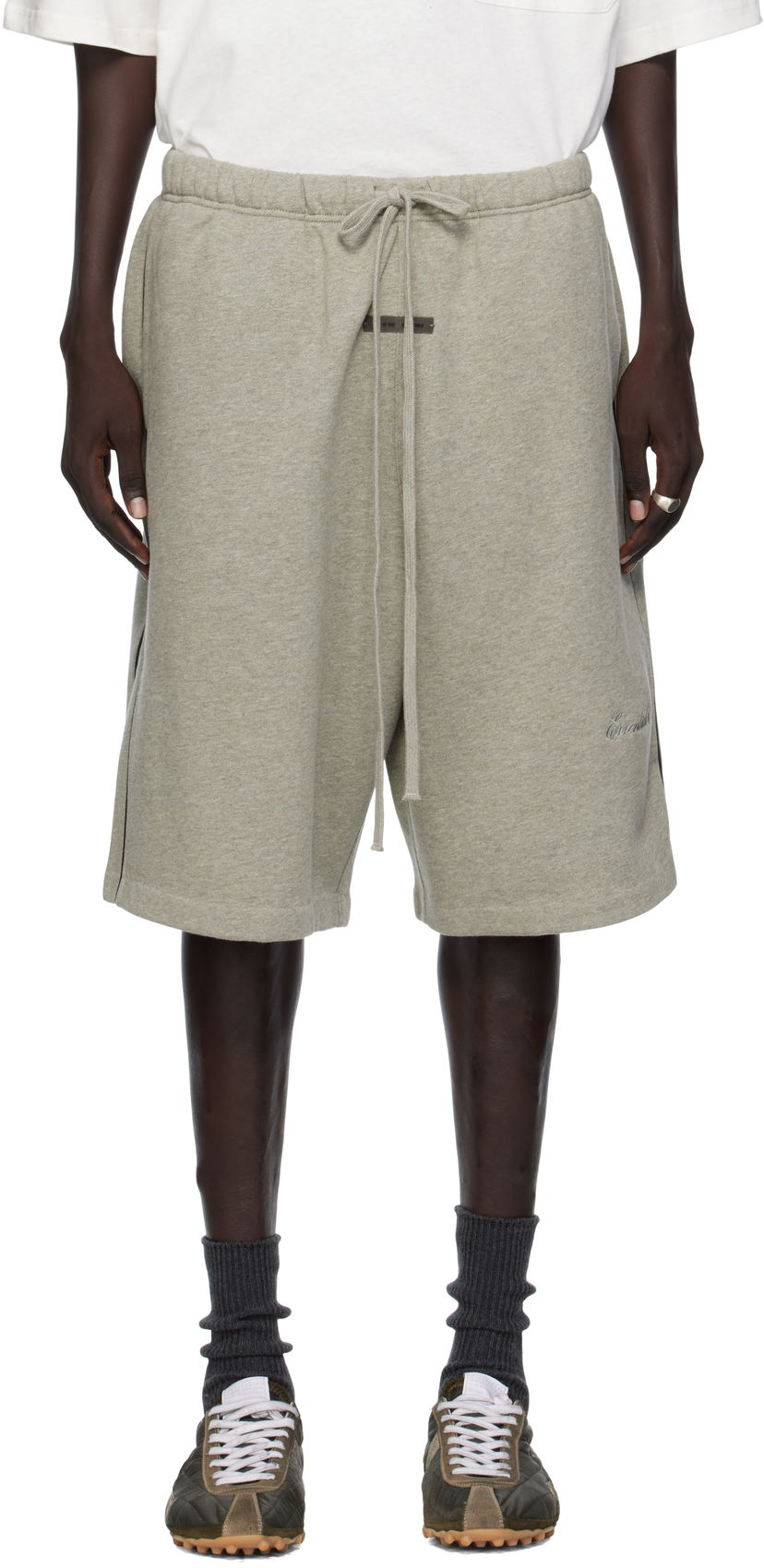 Къси панталони Fear of God Fear of God ESSENTIALS Basketball Jersey Shorts Сиво | 160SP254555F