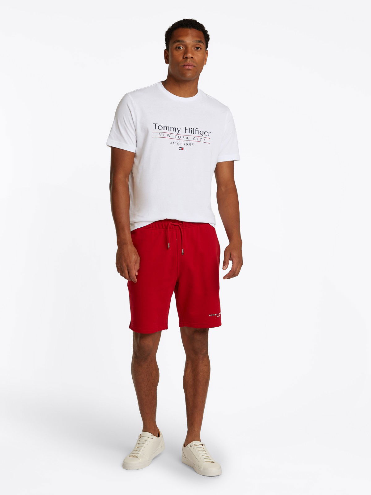 Тениска Tommy Hilfiger Tommy Hilfiger Logo Crew Neck T-Shirt Бяло | MW0MW38621YBR, 1