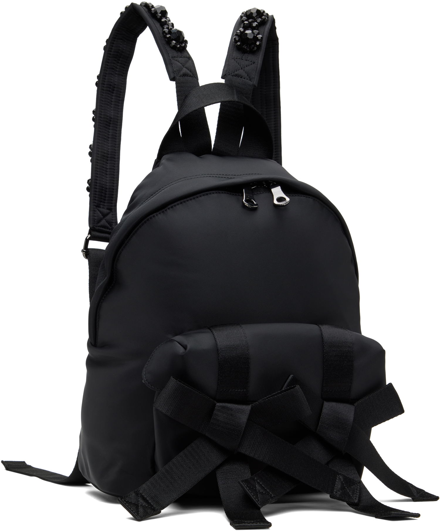 Раница Simone Rocha Simone Rocha Beaded Utility Bow Backpack Черно | BAG179TB-M 0761, 1