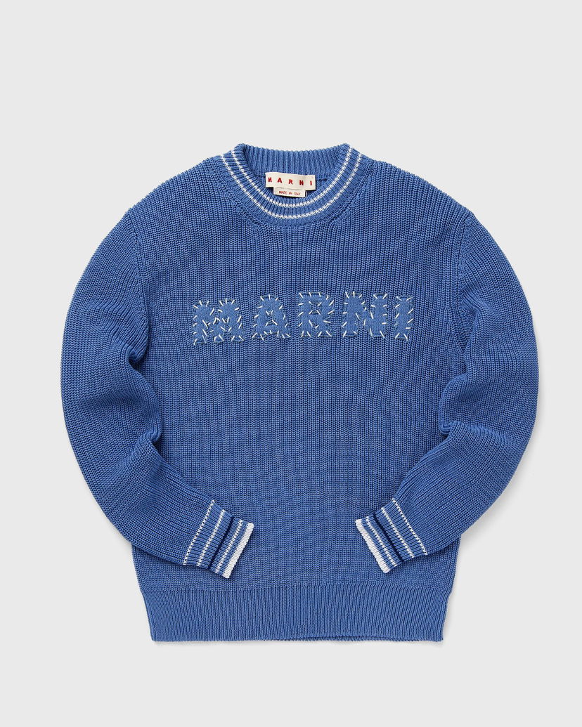 Пуловер Marni ROUNDNECK SWEATER Синьо | GCMG0384Q0-00B37