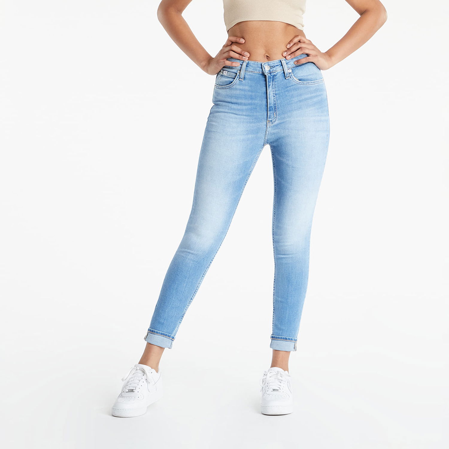 Дънки CALVIN KLEIN High Rise Skinny Denim Medium Синьо | J20J218888 1A4, 0