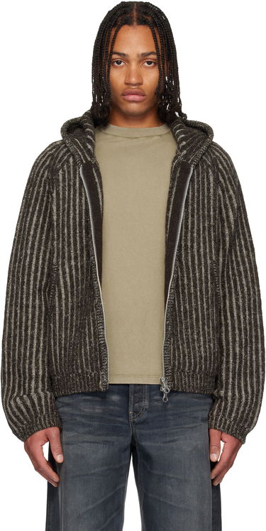 Суитчър OUR LEGACY Level Striped Knit Zip-Up Hoodie Многоцветен | M4253LV, 0