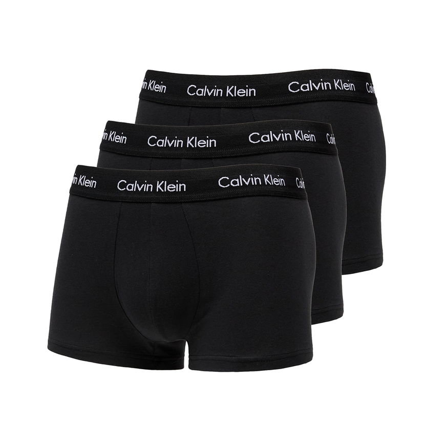 Боксерки CALVIN KLEIN 3 Pack Low Rise Trunks Black Черно | U2664G XWB