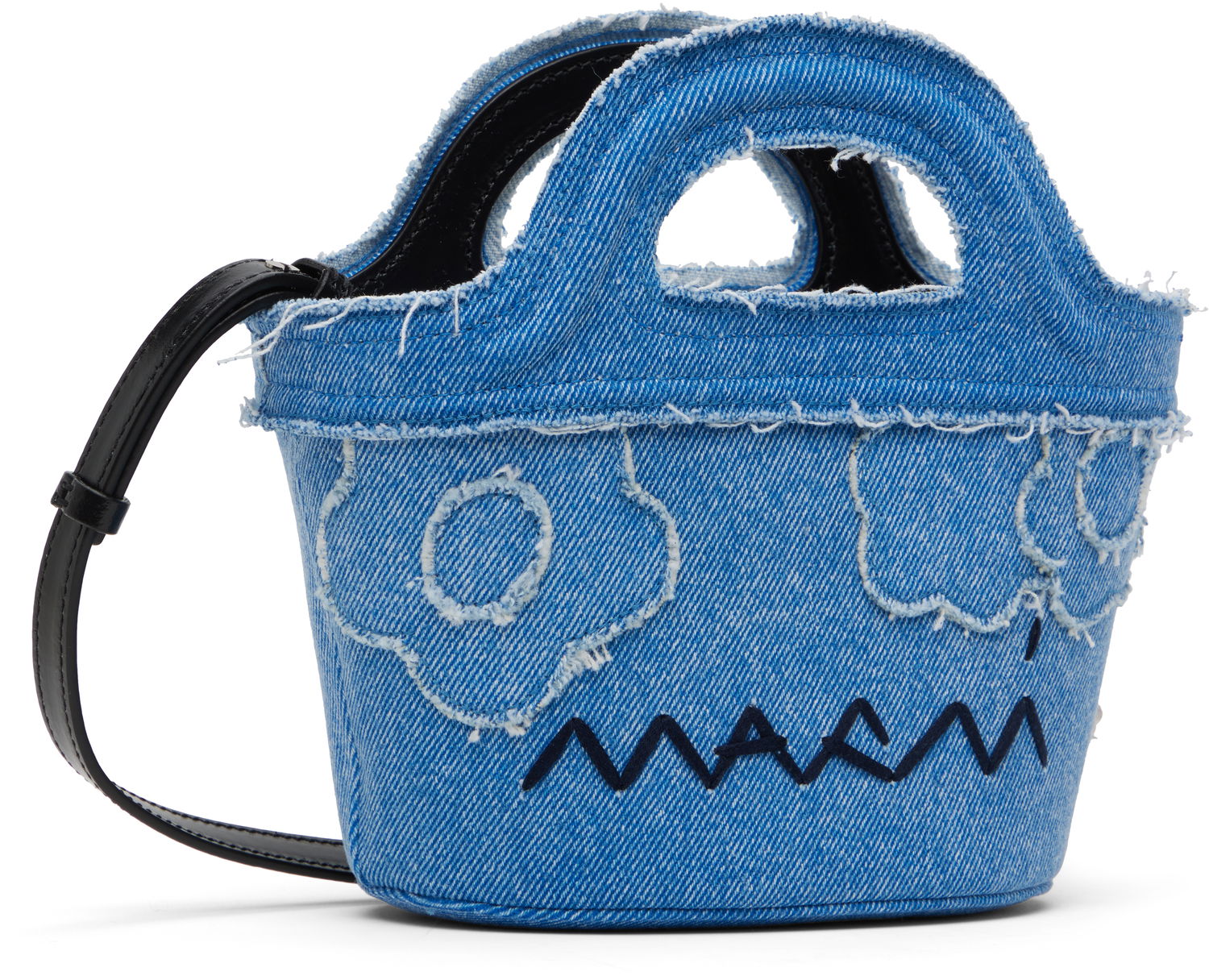 Дамска чанта Marni Marni Tropicalia Micro Denim Tote Bag Синьо | BMMP0096L6 P8201, 1
