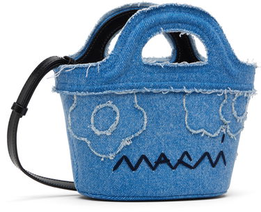Дамска чанта Marni Marni Tropicalia Micro Denim Tote Bag Синьо | BMMP0096L6 P8201, 1
