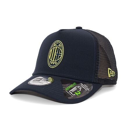 Шапка с козирка New Era 9FORTY A-Frame Trucker Seasonal Pop AC Milan - Navy / Cyber Green One Size Черно | 60431614, 0