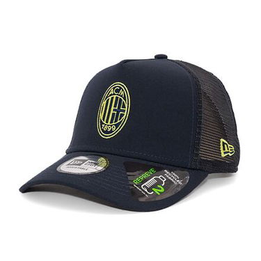 Шапка с козирка New Era 9FORTY A-Frame Trucker Seasonal Pop AC Milan - Navy / Cyber Green One Size Черно | 60431614, 0