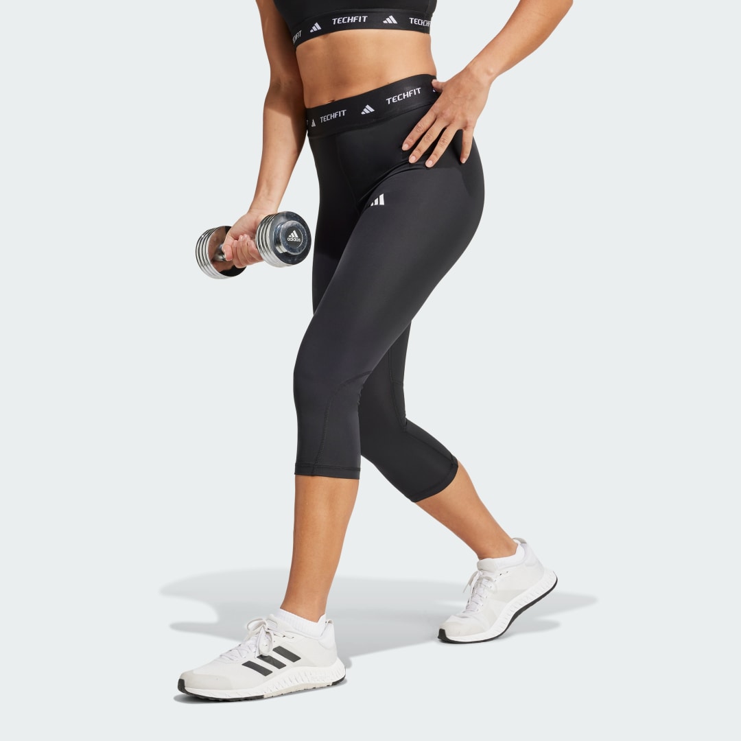 Клинове adidas Performance TECHFIT Capri Training Leggings Черно | IX8196, 0