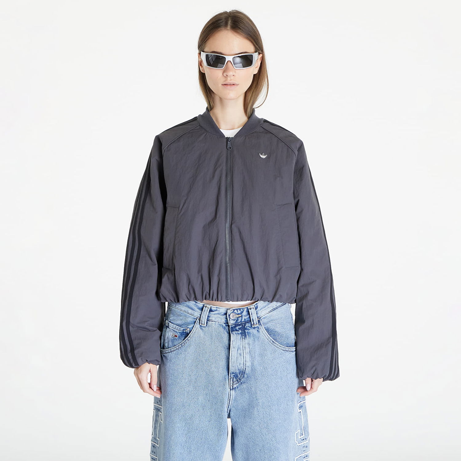 Яке бомбър adidas Originals refoil Oversized SST Jacket Сиво | II5651, 0