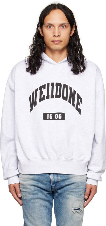 Суитчър We11done We11done Print Hoodie Сиво | WD-TH3-22-807-U-GY, 0