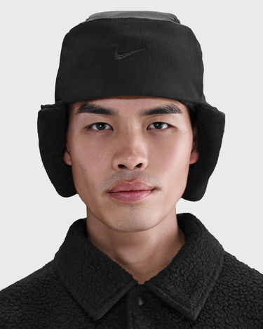 Шапка с козирка Nike Fly Unstructured Puffer Trapper Cap Черно | IB7310-010, 4