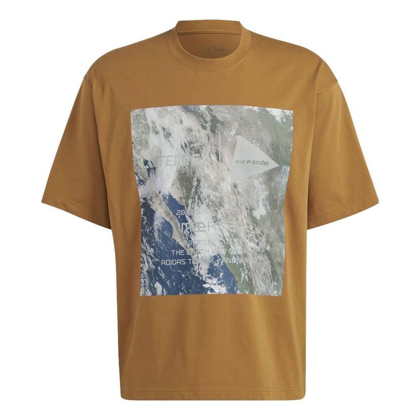 Тениска adidas Performance Terrex Graphic T-Shirt Кафяво | HR7142