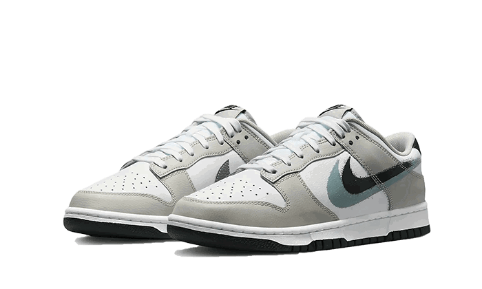 Кецове и обувки Nike Dunk Low Stencil Swoosh Сиво | FD0661-100, 1