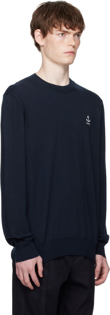 Пуловер A.P.C. A.P.C. Gabin Anchor Logo Knit Sweater Бежово | COGDK-H23412, 4