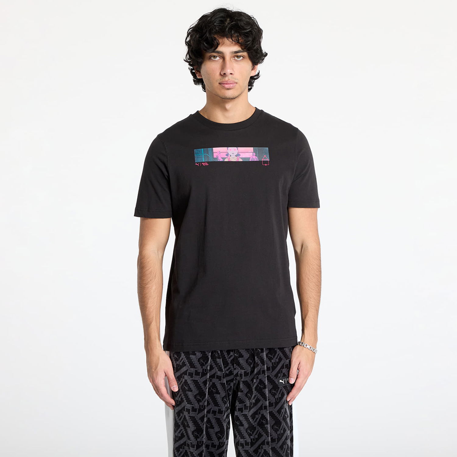 Тениска Puma Black Graphic T-Shirt Черно | 62742601, 0