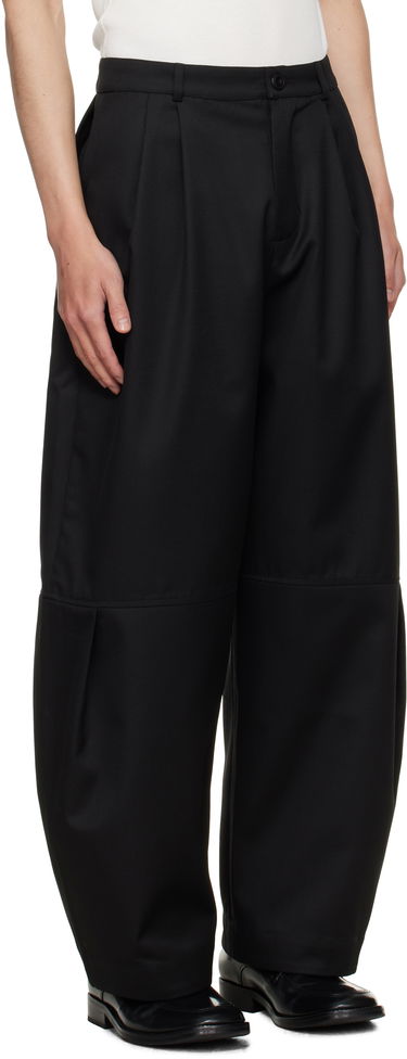Панталони sage NATION SAGE NATION Zushi Pleated Trousers Черно | S091 ZUSHI TROUSER COTTON TWIL, 1