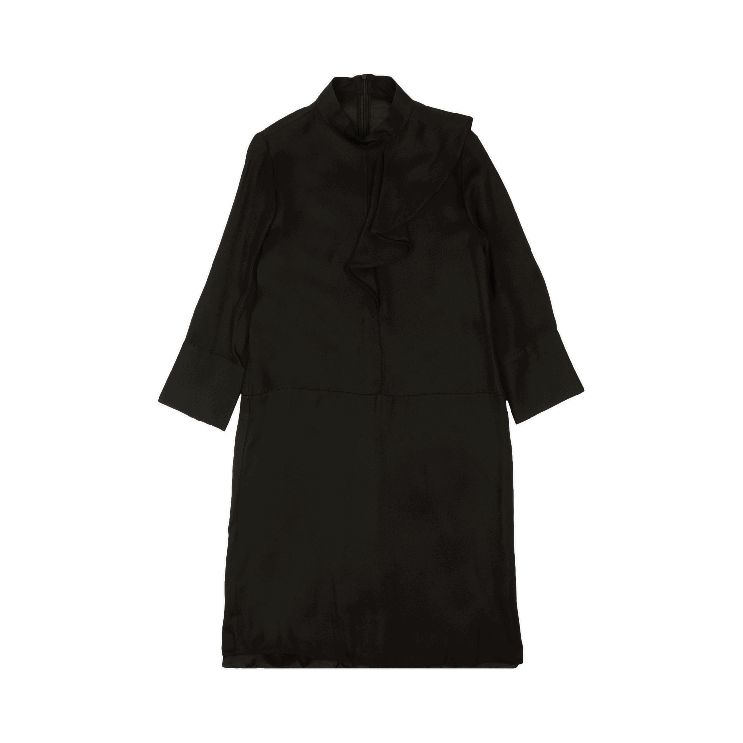 Pокля Marni Marni Silk Ruffle Long-Sleeve Dress Черно | ABMAU72V01TSD98 00N99, 0