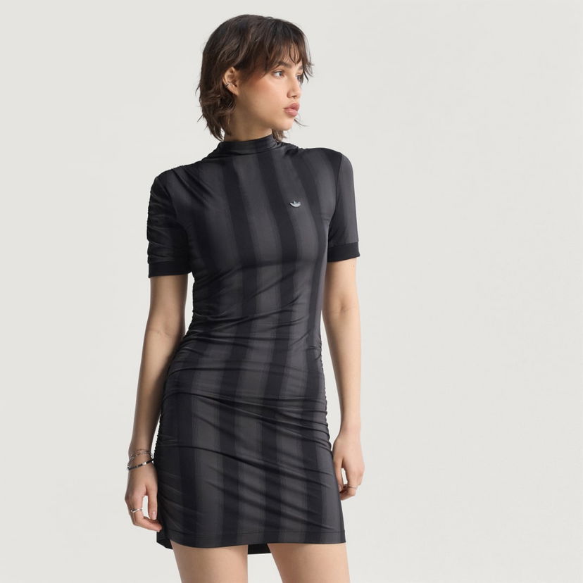 Pокля adidas Performance Fitted Short Sleeve Dress Черно | JW7315