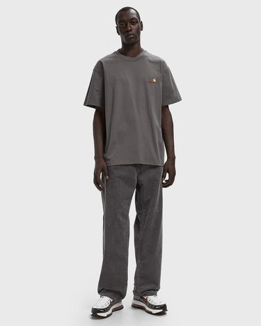 Тениска Carhartt WIP American Script T-Shirt Сиво | I029956-33C.XX, 1