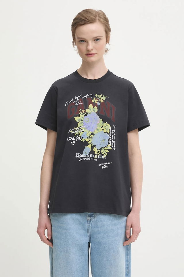 Basic Cotton Jersey Rose T-shirt