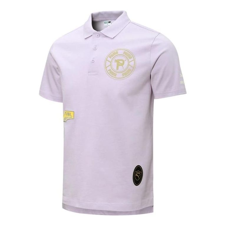 Поло тениска Puma Mix Badge Polo Shirt Лилаво | 537039-17