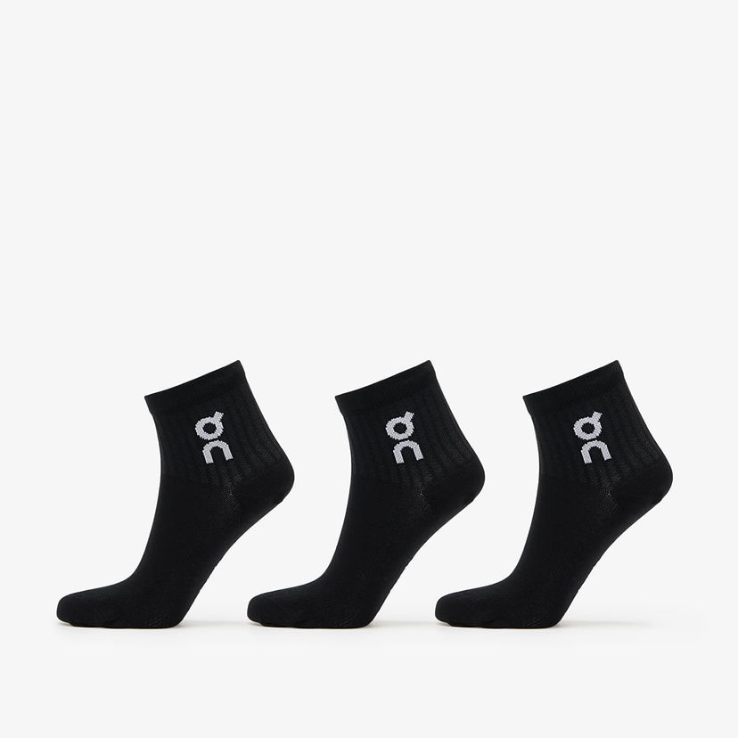 Чорапи On Running Logo Sock Mid 3-Pack Черно | 2UF10520553 U