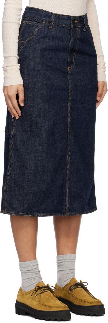 Пола Carhartt WIP Single Knee Denim Skirt Синьо | I034224_8, 2
