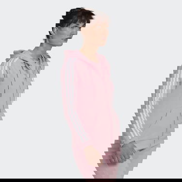 Суитчър adidas Performance Essentials French Terry 3-Stripes Full-Zip Hoodie Розово | HL2059, 3