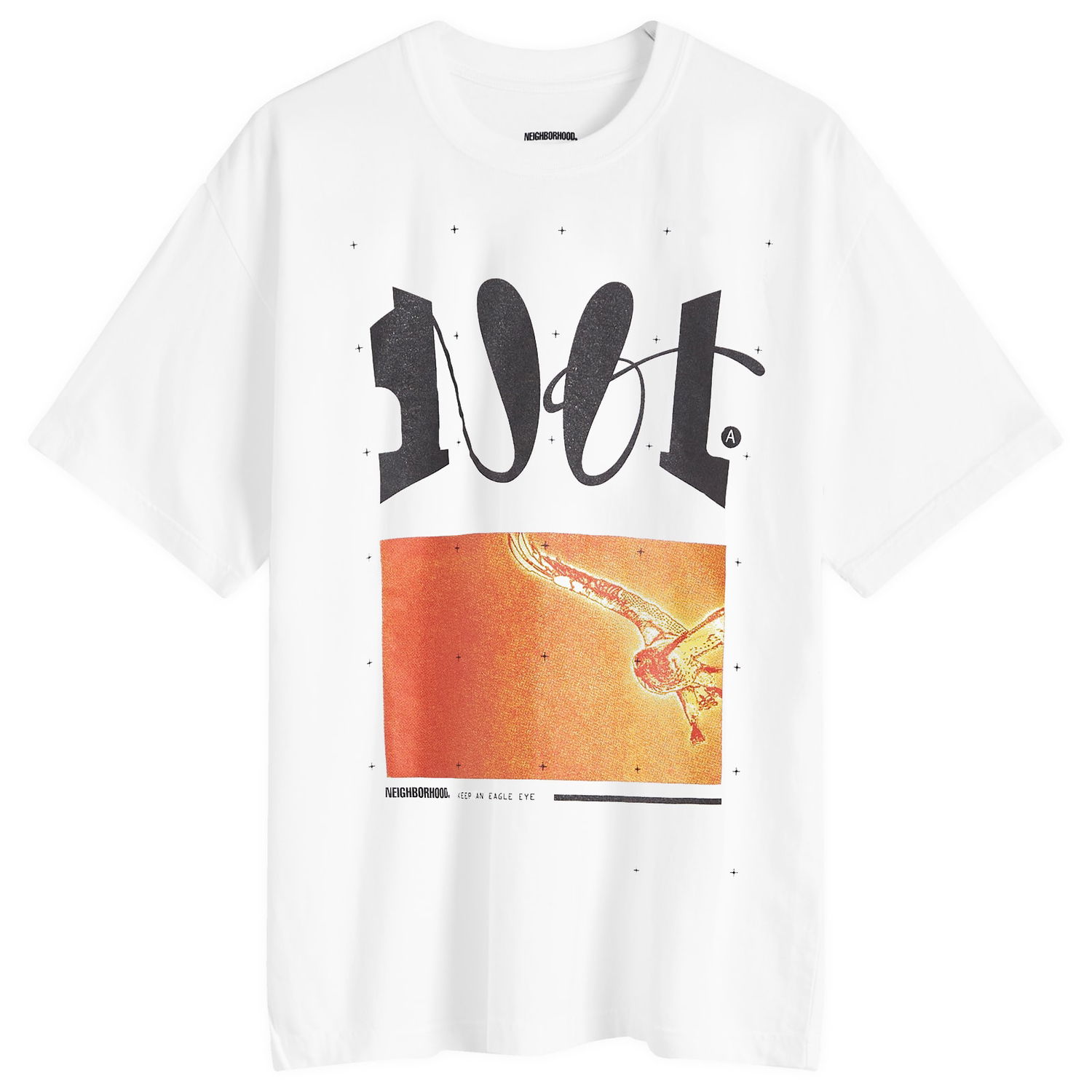 Тениска Neighborhood SS-7 T-Shirt White Бяло | 242PCNH-ST08-WHT, 0