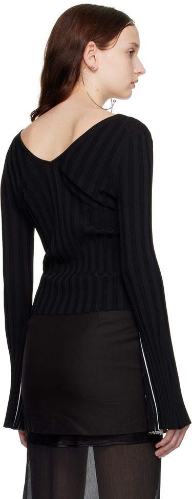 Пуловер Helmut Lang Women's Ribbed Knit Sweater Черно | N01HW717, 2