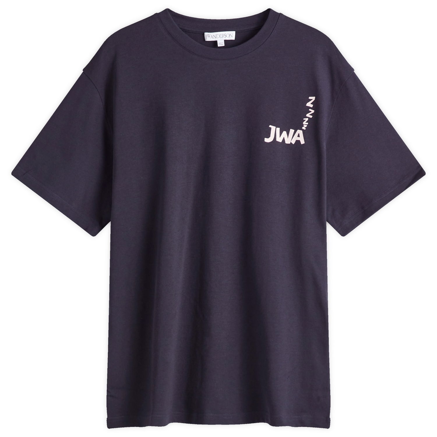Тениска JW Anderson JW Anderson JWA Back Print T-Shirt, Size Large Тъмно синьо | JT0270-PG1510-898, 0