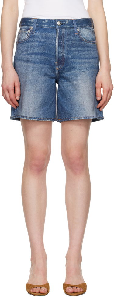 Къси панталони rag & bone Rag & Bone Miramar Terry Kaia Shorts Синьо | WCW25S90008200, 0