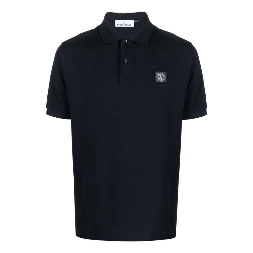 Поло тениска Stone Island Compass Badge Polo Shirt Синьо | 101522R39-A0020