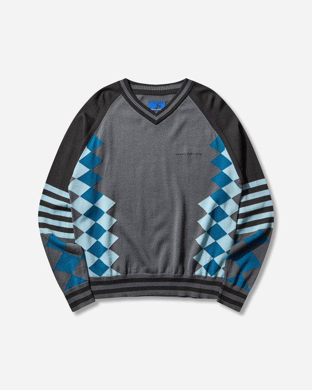 Novalis Laricoid Argyle V-Neck Knit Jumper