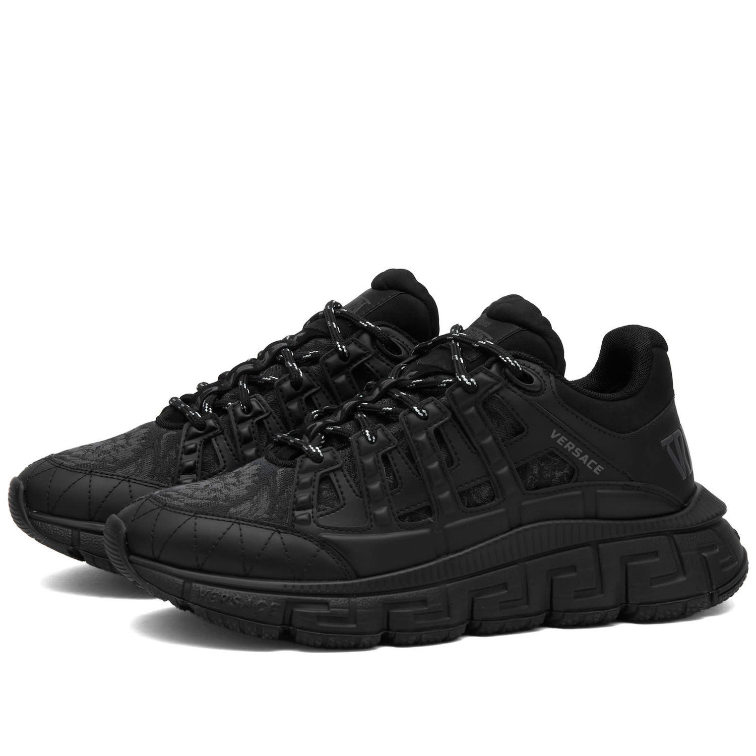 Кецове и обувки Versace Men's Baroque Trigreca Sneaker Black/Anthracite Черно | DSU8094-1A09769-2B580, 0