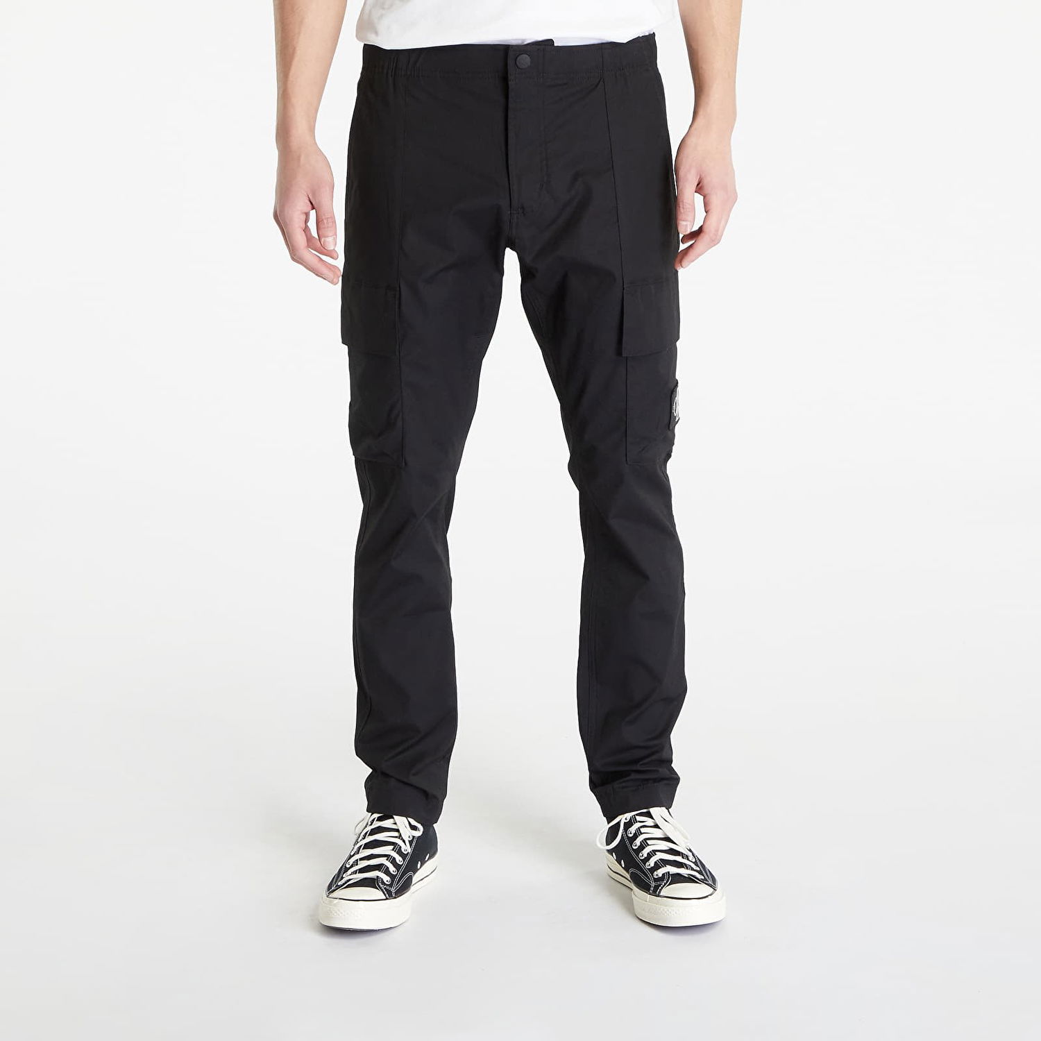 Карго панталони CALVIN KLEIN Skinny Washed Cargo Woven Pants Черно | J30J322922 BEH, 0