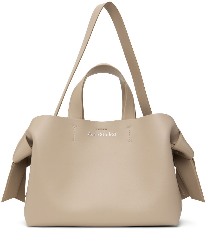 Голяма пазарска чанта Acne Studios Musubi Midi Tote Bag Бежово | A10338-, 0