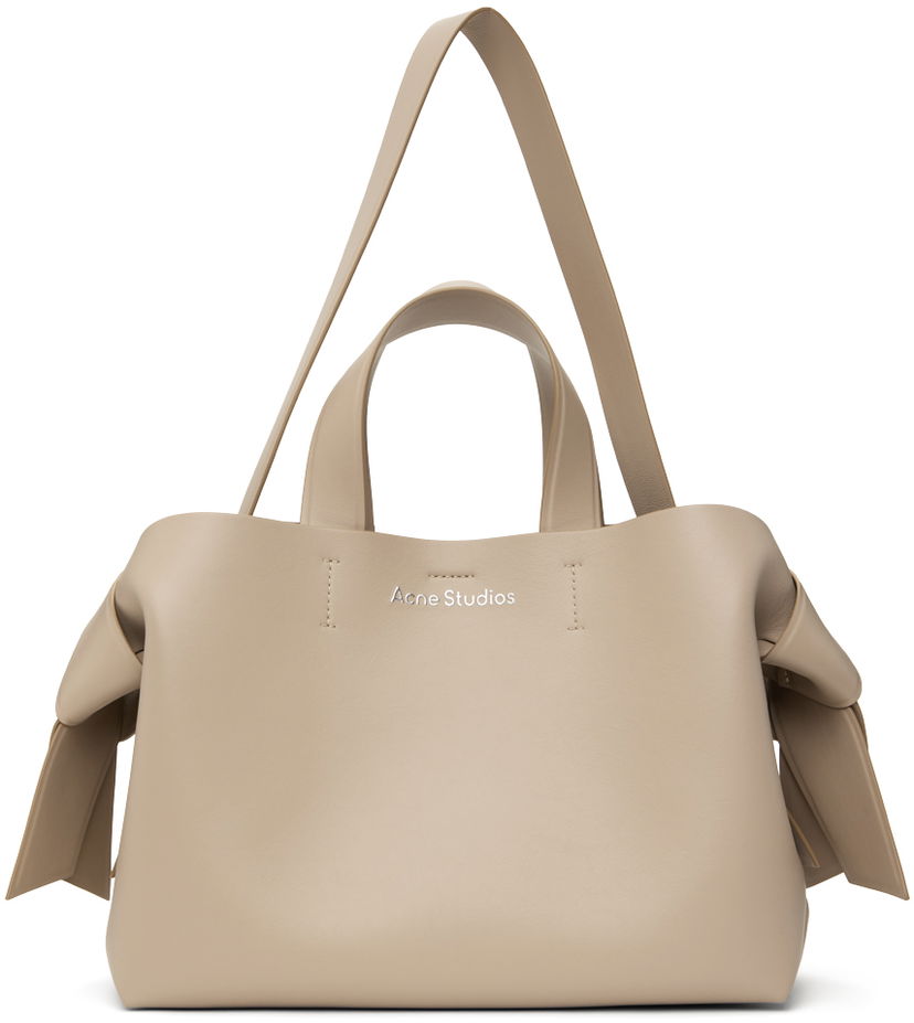 Голяма пазарска чанта Acne Studios Musubi Midi Tote Bag Бежово | A10338-