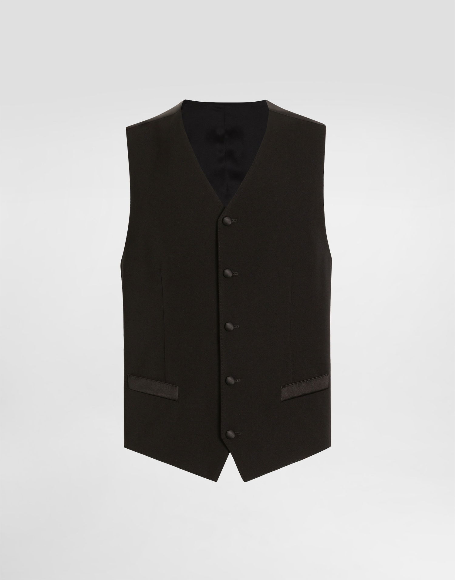 Жилетка Dolce & Gabbana Dolce & Gabbana Wool and Silk Vest Черно | G713MTGJ865N0000, 0