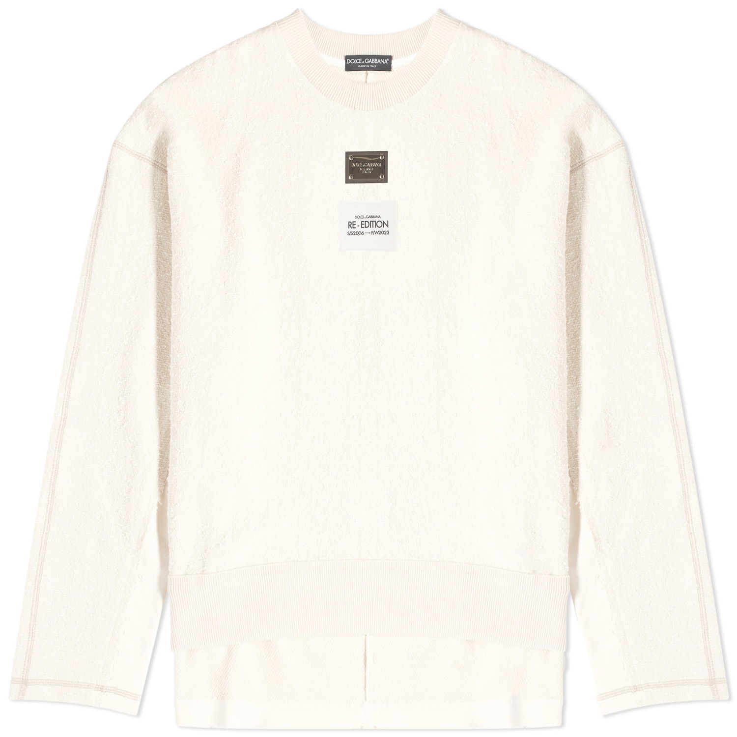 Суитчър Dolce & Gabbana Dolce & Gabbana Re-Edition Crew Neck Sweatshirt Бяло | G9AJRTGG481-S9000, 0