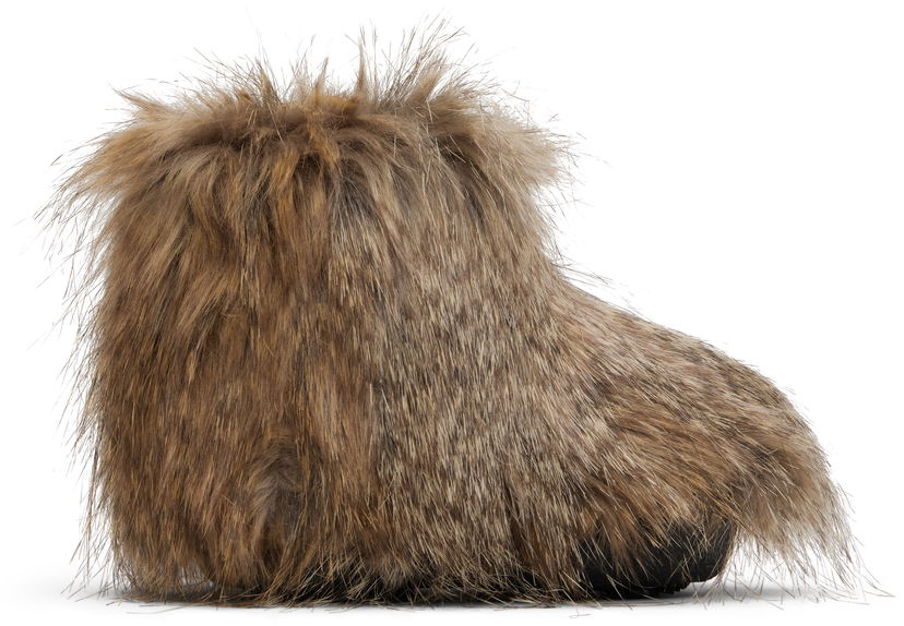 Кецове и обувки Marni Marni Faux-Fur Boots Кафяво | 75370