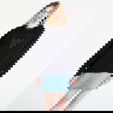 Суитчър GUESS GUESS Triangle Glitter Sweatshirt Черно | W5BQ11KC8I1-JBLK, 0