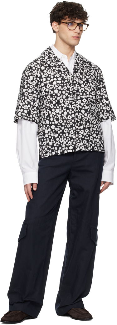 Риза Marni Marni Pop Fields Motif Shirt Черно | CUMU0330S2 UTC463, 3