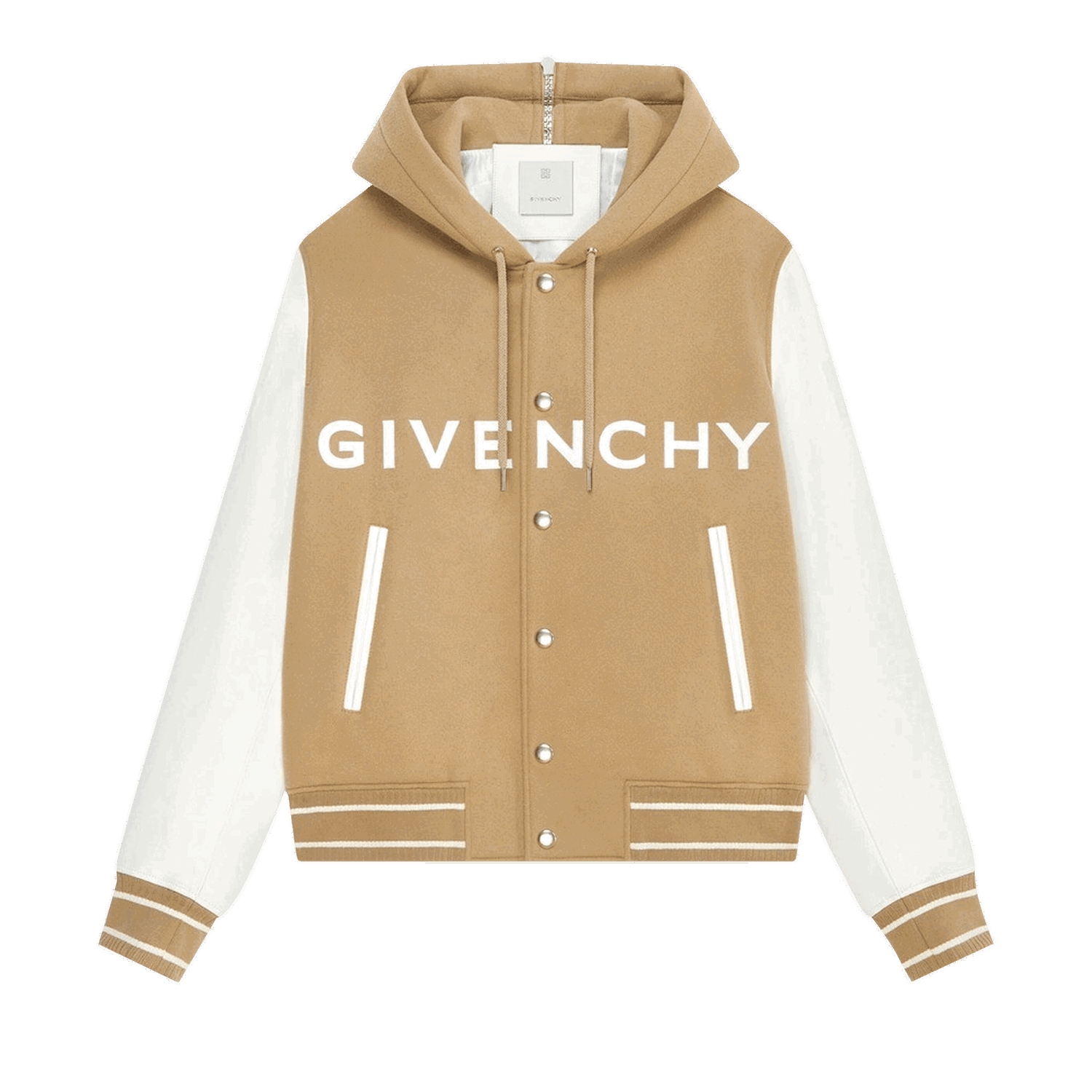 Яке бомбър Givenchy Hooded Bomber Jacket Бежово | BM00XX6Y16 118, 0