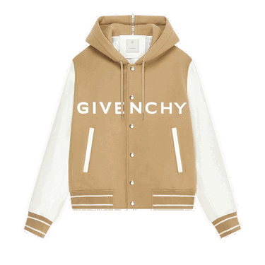 Яке бомбър Givenchy Hooded Bomber Jacket Бежово | BM00XX6Y16 118, 0